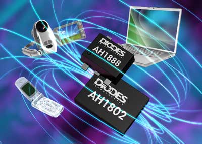 Diodes全极性霍尔开关省电节能,简化生产_大比