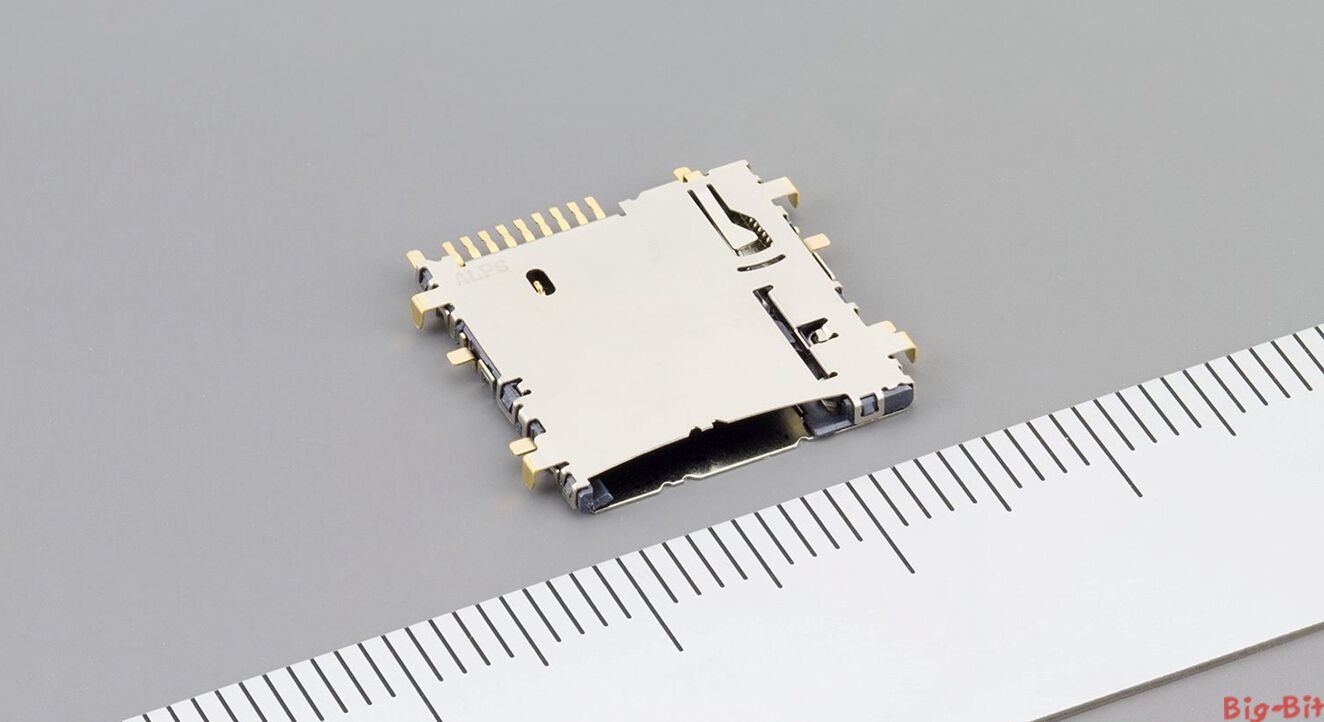 线路板嵌入型microSD™存储卡连接器正式投产,microSD™存储卡,连接器,SCHA9B系列,电子终端产品,无锡阿尔卑斯