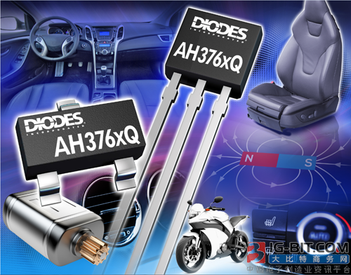 Diodes高性能汽车霍尔效应闭锁提供多种敏感