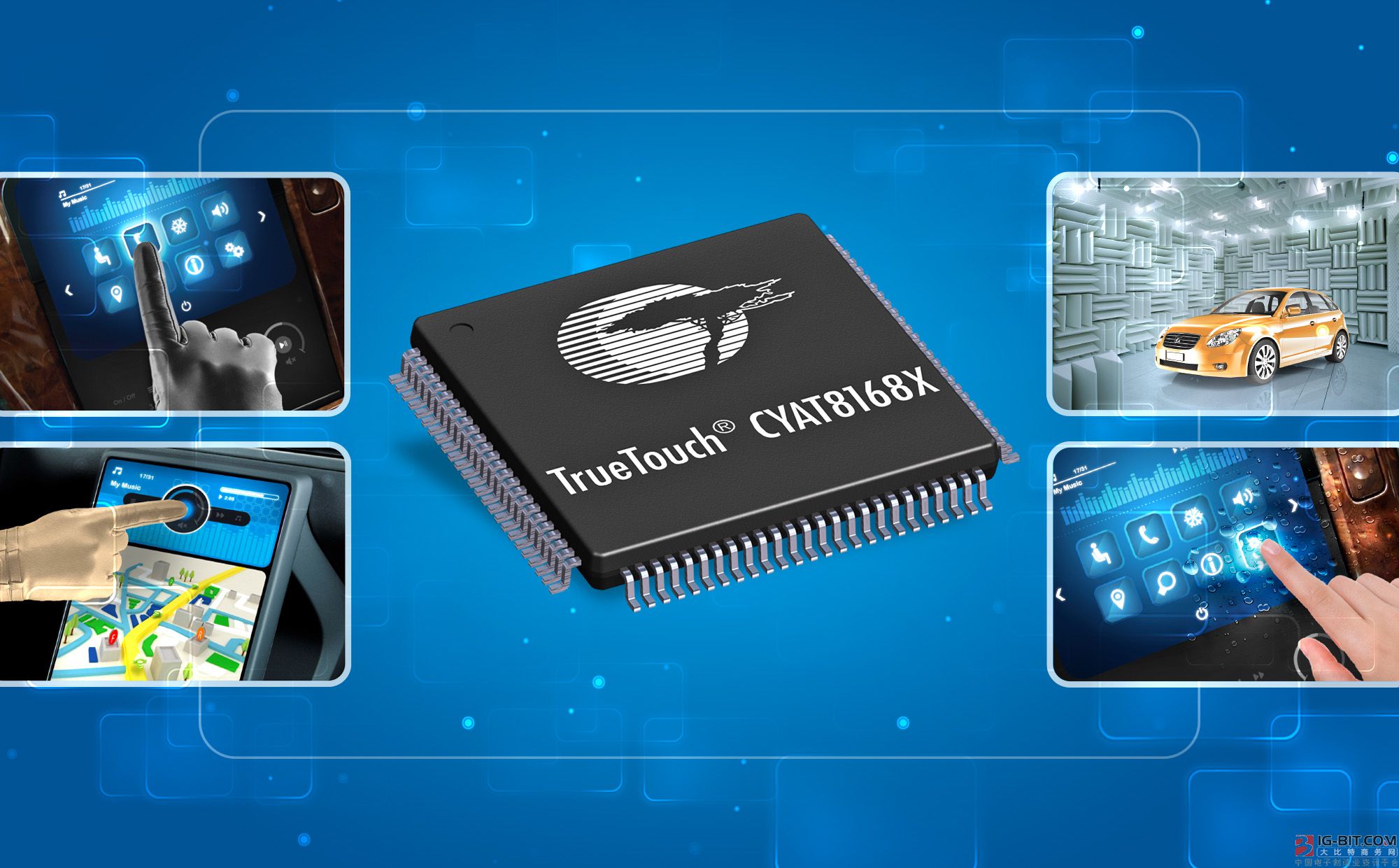 Cypress面向大屏HMI系统推出新型TrueTouch电