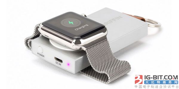 首个专为苹果手表设计的移动电源发布_大比特