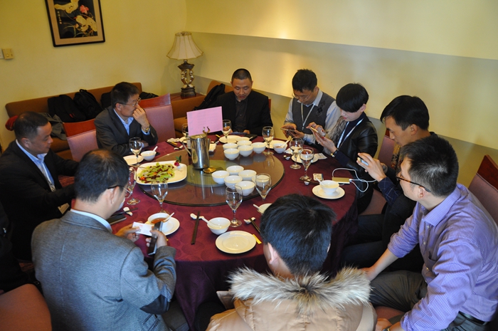 第六届充电桩午餐现场