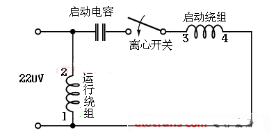 详解单相电机电容接线图