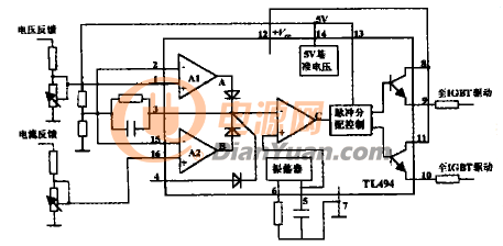 恒压限流控制电路图